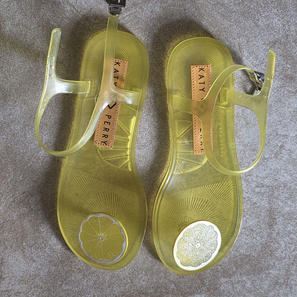 Katy Perry Collections Yellow Flats with Decorative Element